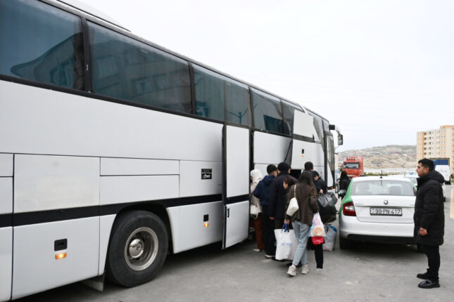Ağdam şəhərinə növbəti köç karvanı yola salınıb-FOTO