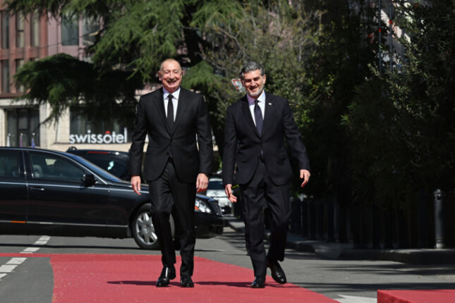 Azərbaycan və Gürcüstan Prezidentlərinin təkbətək görüşü oldu-FOTOLAR (YENİLƏNİB)