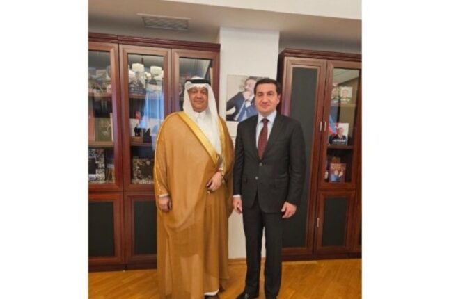 Hikmət Hacıyev Səudiyyə Ərəbistanının səfirilə görüşdü