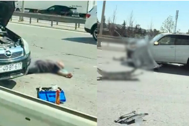 Bakı-Sumqayıt yolunda ağır qəza – Ölən var – Video Bakı-Sumqayıt yolunda ağır qəza – Ölən var – Video