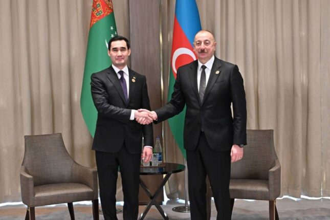 Sərdar Berdiməhəmmədov İlham Əliyevi təbrik edib