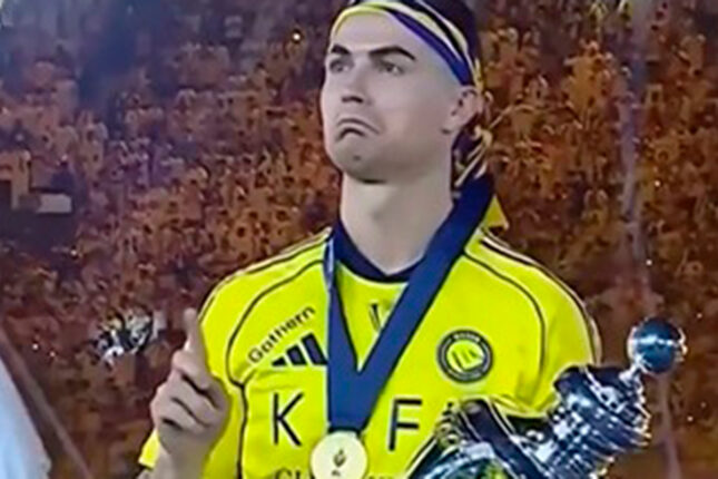 Ronaldonun maraqlı çempionluq sevinci – Video