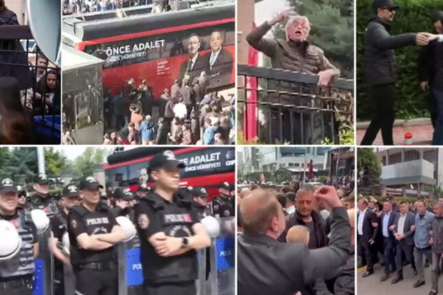 CHP binasında gərgin anlar: Polis müdaxilə etdi, Özgür Özəl açıqlama yaydı