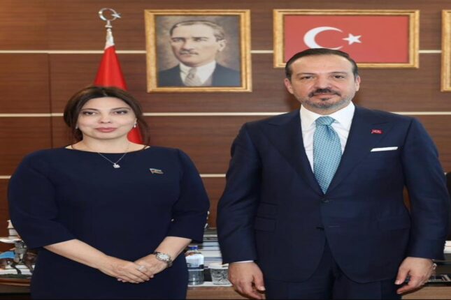 Azərbaycanlı deputat Ərdoğanın müavini ilə görüşüb – Foto