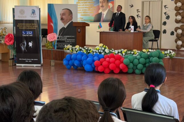 3 nömrəli tam orta ümumtəhsil məktəbində maarifləndirici tədbir keçirilib-FOTO