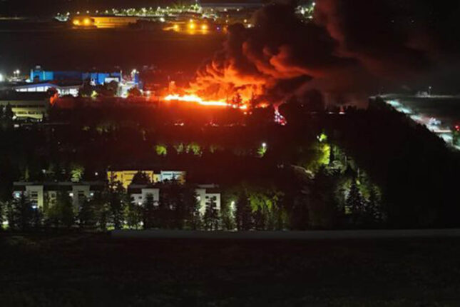 Türkiyədə hərbi məhsullar istehsalı müəssisəsində yanğın – Fotolar