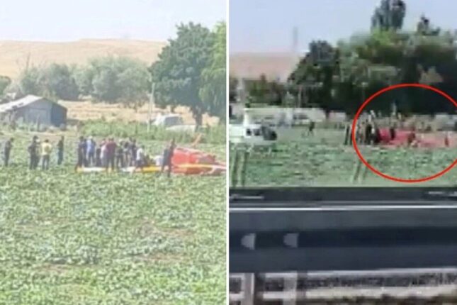 Türkiyədə təlim helikopteri qəzaya uğradı