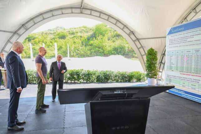 Prezident Laçında Hoçaz çayının üzərindəki su elektrik stansiyalarının açılışında iştirak edib – (Foto) Prezident Laçında Hoçaz çayının üzərindəki su elektrik stansiyalarının açılışında iştirak edib – (Foto)