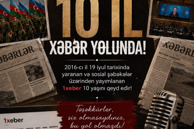 “1xeber” – 10 illik etimad, operativlik və ictimai məsuliyyət yolu “1xeber” – 10 illik etimad, operativlik və ictimai məsuliyyət yolu