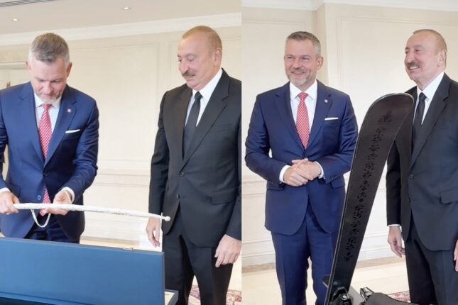 Prezidentlər bir-birinə bunları hədiyyə etdi – Video