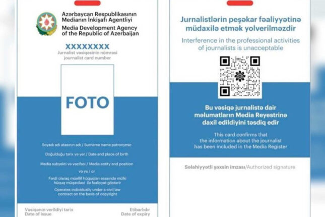 Jurnalist vəsiqəsinə görə ödəniş ləğv edilir Jurnalist vəsiqəsinə görə ödəniş ləğv edilir