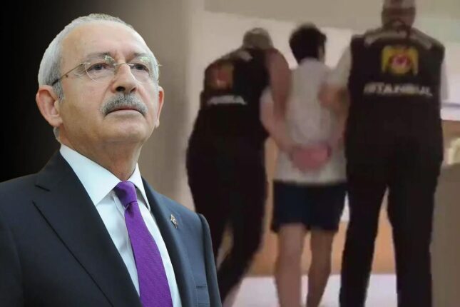 Qolları qandallandı, Kılıçdaroğlu üsyan etdi