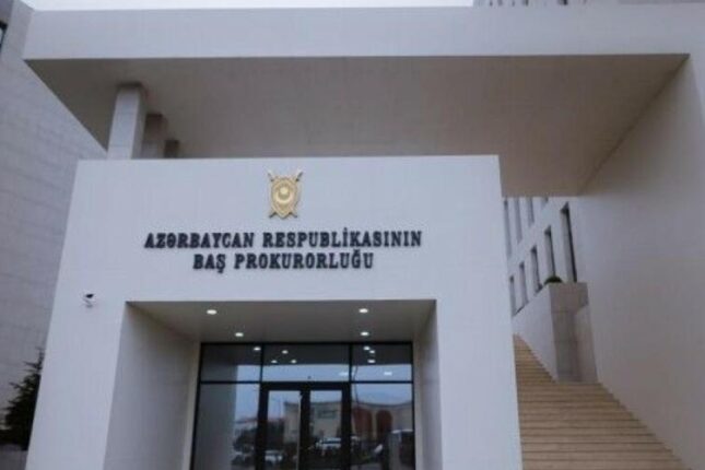 Baş Prokurorluq məlumat yaydı Baş Prokurorluq məlumat yaydı