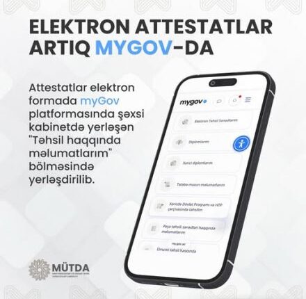 Məzunların elektron attestatlarının verilməsinə başlanıldı Məzunların elektron attestatlarının verilməsinə başlanıldı