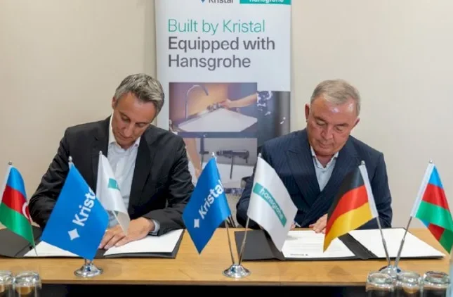 Kristal və Hansgrohe şirkəti əməkdaşlıq memorandumu imzaladı – FOTOLAR Kristal və Hansgrohe şirkəti əməkdaşlıq memorandumu imzaladı – FOTOLAR