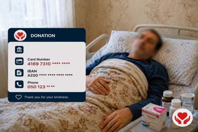 Xəstənin adından istifadə edib pul yığdı, özünə götürdü Xəstənin adından istifadə edib pul yığdı, özünə götürdü