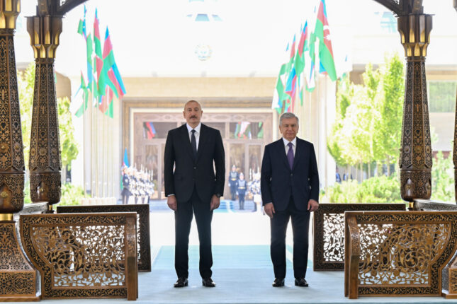 Daşkənddə İlham Əliyevin rəsmi qarşılanma mərasimi oldu – Fotolar – Video