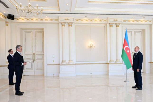 Prezident Almaniyanın Azərbaycanda yeni təyin olunmuş səfirinin etimadnaməsini qəbul edib – FOTO