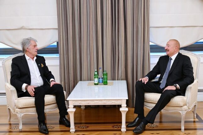 Azərbaycan lideri Ukraynanın sabiq Prezidenti ilə görüşüb