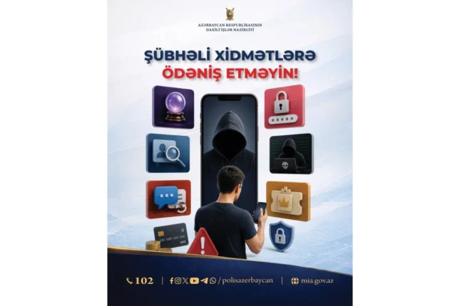 DİN xəbərdarlıq etdi: Saxta ödənişlər… DİN xəbərdarlıq etdi: Saxta ödənişlər…