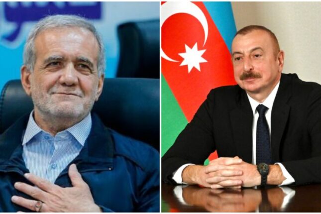 İlham Əliyev Məsud Pezeşkiana zəng edib İlham Əliyev Məsud Pezeşkiana zəng edib