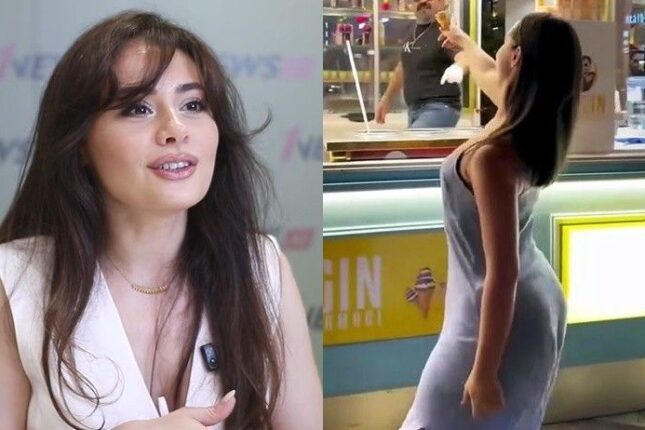 Bakının mərkəzində dondurmaçının önündə rəqs edənləri qınadı – VİDEO