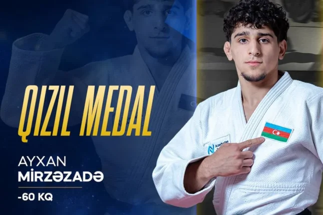 Azərbaycan cüdoçusu Ayxan Mirzəzadə Avropa çempionu olub Azərbaycan cüdoçusu Ayxan Mirzəzadə Avropa çempionu olub