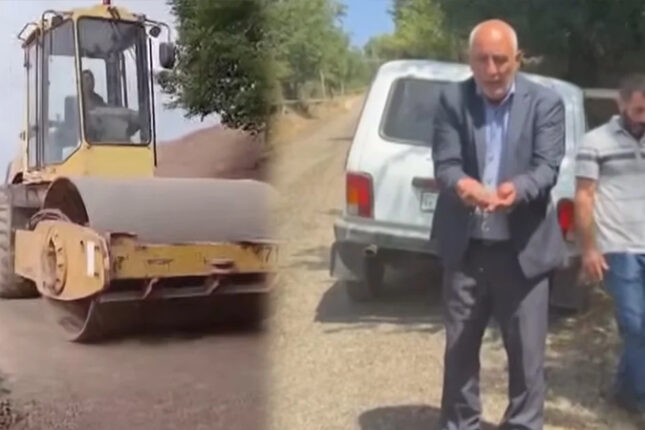 25 min manata yaxın pul yığıb yol çəkdirdilər, üç gün sonra dağıldı (VİDEO)