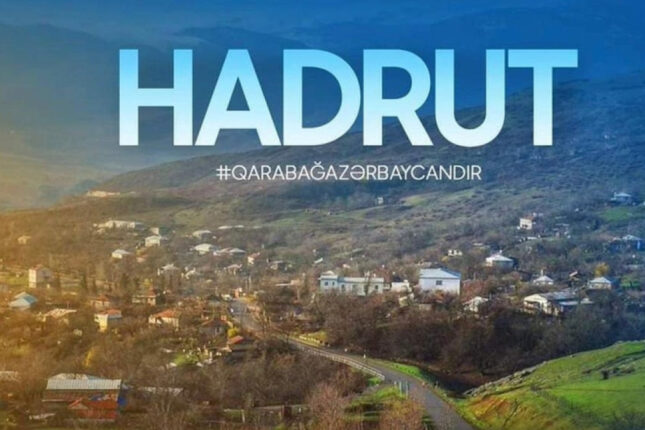 Hadrutun işğaldan azad olunmasından 6 il ötür Hadrutun işğaldan azad olunmasından 6 il ötür