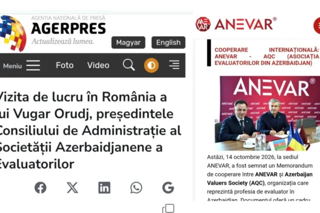 Rumıniyanın dövlət xəbər agentliyi AQC sədrinin səfərinə diqqət ayırıb