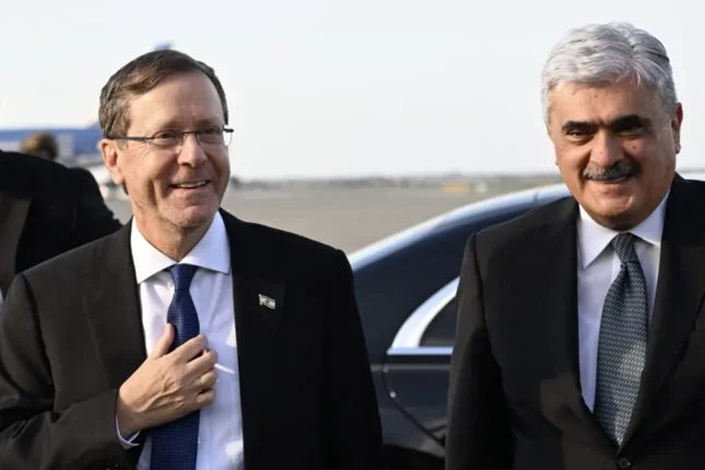 İsrail Prezidenti İsxak Hersoq Azərbaycana səfərə gəldi (FOTO)