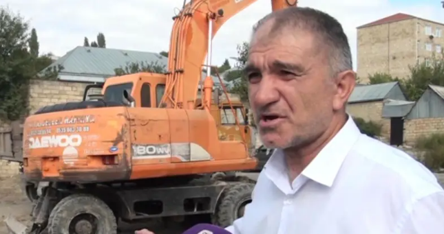 Şamaxıda vərəndaşın mülkünü xəbərdarlıqsız sökdülər  – Video