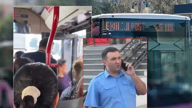 Sürücü sərnişindən küsdü, avtobusu sürməkdən imtina etdi (VİDEO) Sürücü sərnişindən küsdü, avtobusu sürməkdən imtina etdi (VİDEO)