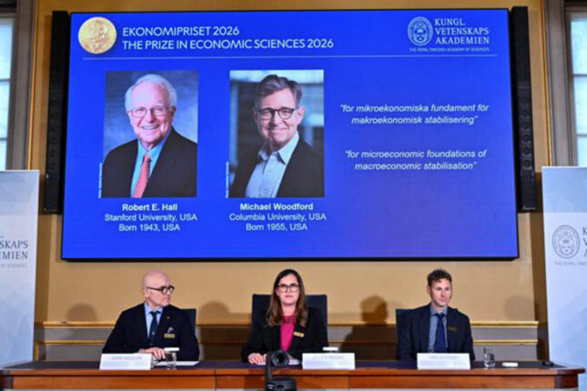 İqtisadiyyat üzrə Nobel mükafatı iki amerikalıya verildi İqtisadiyyat üzrə Nobel mükafatı iki amerikalıya verildi