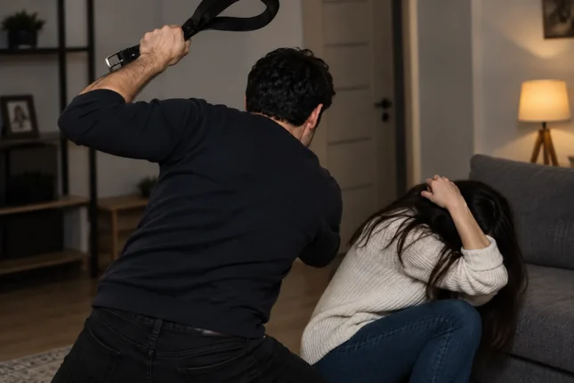 Bakıda kişi arvadını dişlədi, tava ilə döydü