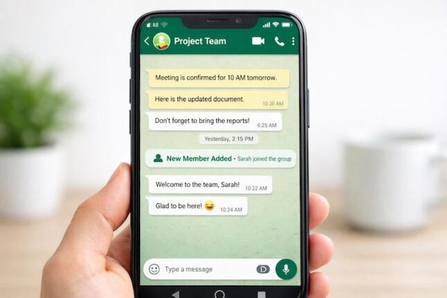 WhatsApp-a yeni qoşulan qrup üzvləri əvvəlki mesajları görə biləcək