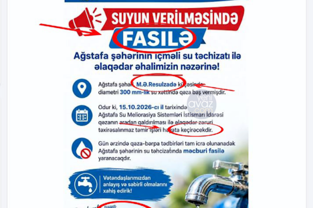 İcra Hakimiyyətinin süni intellektlə hazırladığı elan müzakirələrə səbəb oldu – Fotofakt